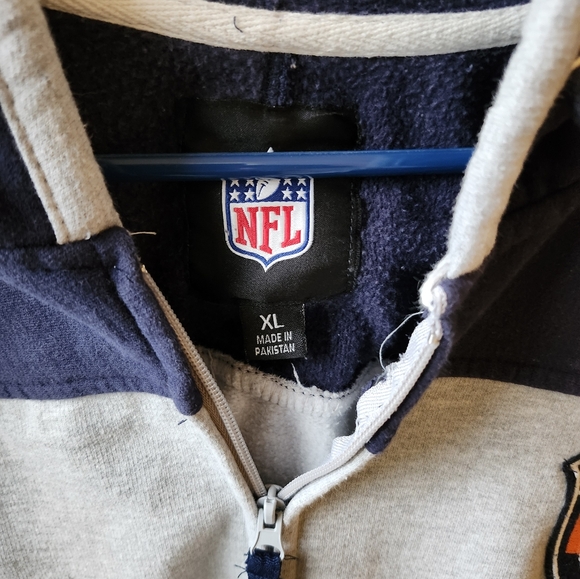 Chicago Bears NFL Men's Full Zip Soft Cotton Polyester Hoodie Size XL - Picture 2 of 6